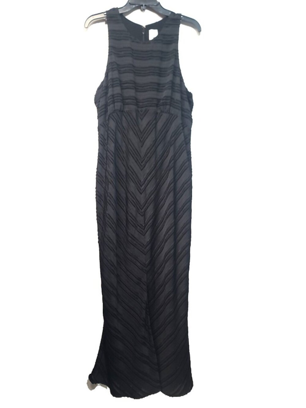 Maeve Textured Slip Midi Dress Size XL Black Onyx Excellent